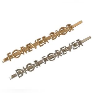 Dior Forever Gold and Silver Hair Clips - Gift with Purchase